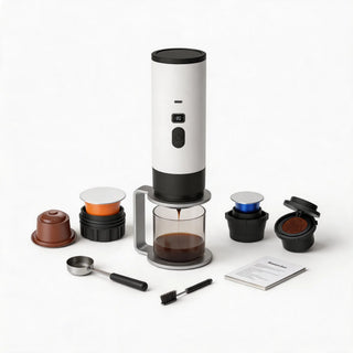 Machine à expresso portable USB-C – capsules compatibles Nespresso et café moulu — photo du produit