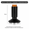 2-in-1 Espresso Tamper & Magnetic Distributor - size and compatibility chart