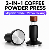 Espresso Tamper WDT Distributor 53mm 2-in-1 Stainless Steel: yozcoffee 2 in 1 espresso tamper magnetic needle distribut (3)
