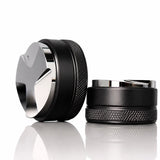 Distributeur-niveleur à 3 ailettes pour espresso Yozcoffee 51/53/58 mm en aluminium, noir