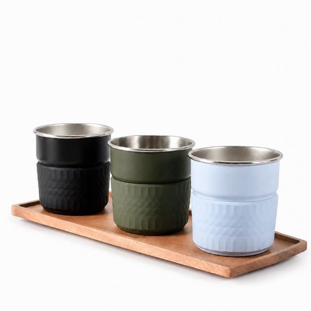 Insulated Coffee Cup 300ml 304 Stainless - cup detail