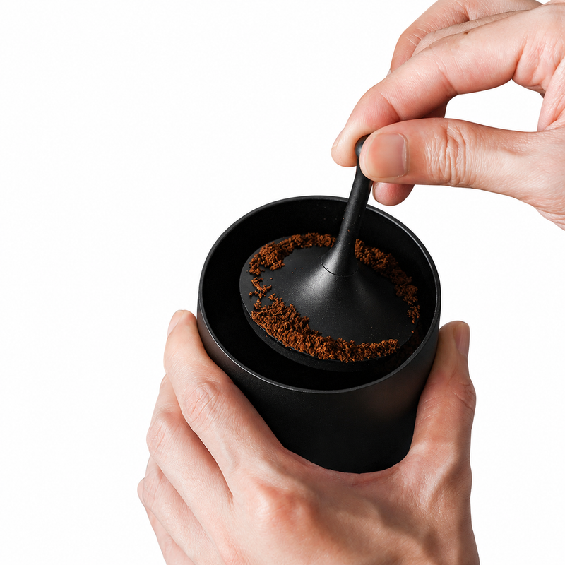 58mm Espresso Dosing Cup & Distributor 2-in-1 - cup detail