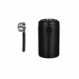 Boîte hermétique à café Yozcoffee 600 ml en acier inoxydable 304 avec hygromètre, noire/crème