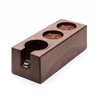 Support-organisateur Yozcoffee pour tasseur 51–58 mm en ABS aspect bois — photo du produit