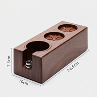 Espresso Tamper Stand 51-58mm ABS Wood Grain Organizer: dimensions