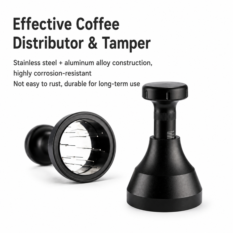 Adjustable WDT Espresso Distributor Tool - front view