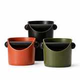 Bac à marc Yozcoffee 0,45 l en ABS, caoutchouc et métal, noir/orange/olive