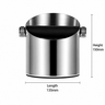 Stainless Steel Coffee Knock Box with Bar - size and compatibility chart
