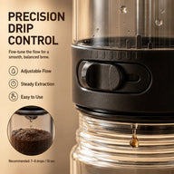 400ml Cold Drip Coffee Maker with Adjustable Flow Control - miniature 5