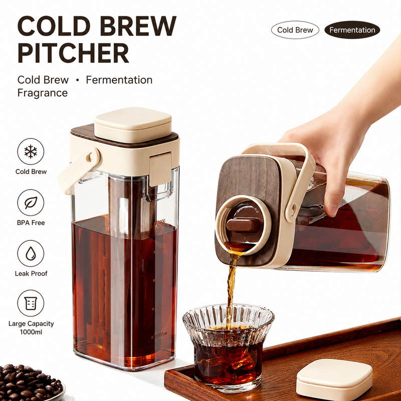 Cold Brew Coffee Pitcher 1000ml with Filter - feature details
