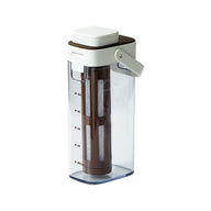 Cold Brew Coffee Pitcher 1000ml BPA-Free Filter Apricot/White: hero product shot