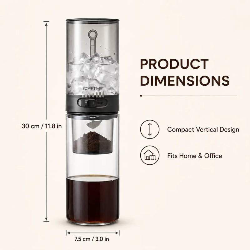 400ml Cold Drip Coffee Maker with Adjustable Flow Control - image du produit