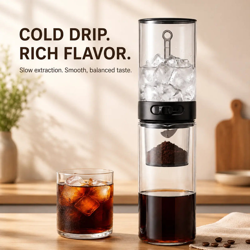 400ml Cold Drip Coffee Maker with Adjustable Flow Control - image du produit