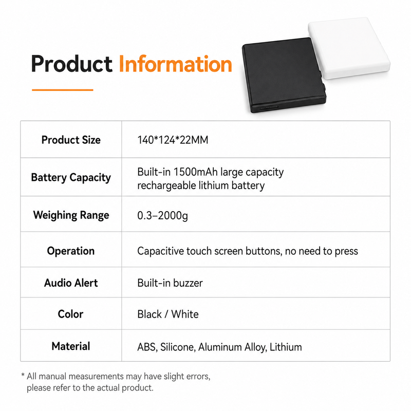 Digital Coffee Scale with Timer - feature details