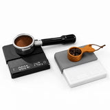 Balance à café numérique Yozcoffee 2 kg avec minuteur, rechargeable, noire/blanche