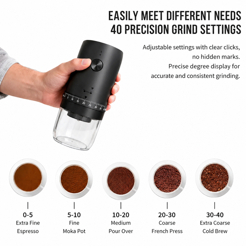 Electric Burr Coffee Grinder 40 Settings - product photo 6