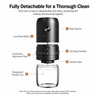 Electric Burr Coffee Grinder 40 Settings - components view