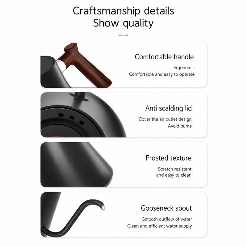 Electric Gooseneck Kettle 0.9L Variable Temp - detail view 6