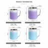 Gradient Milk Frothing Pitcher 350-600ml - size and compatibility chart