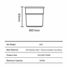 Insulated Coffee Cup 300ml 304 Stainless - size and compatibility chart