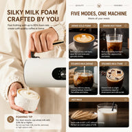 Yozcoffee 5-in-1 Automatic Milk Frother – Hot & Cold Foam for Latte & Cappuccino - miniature 5
