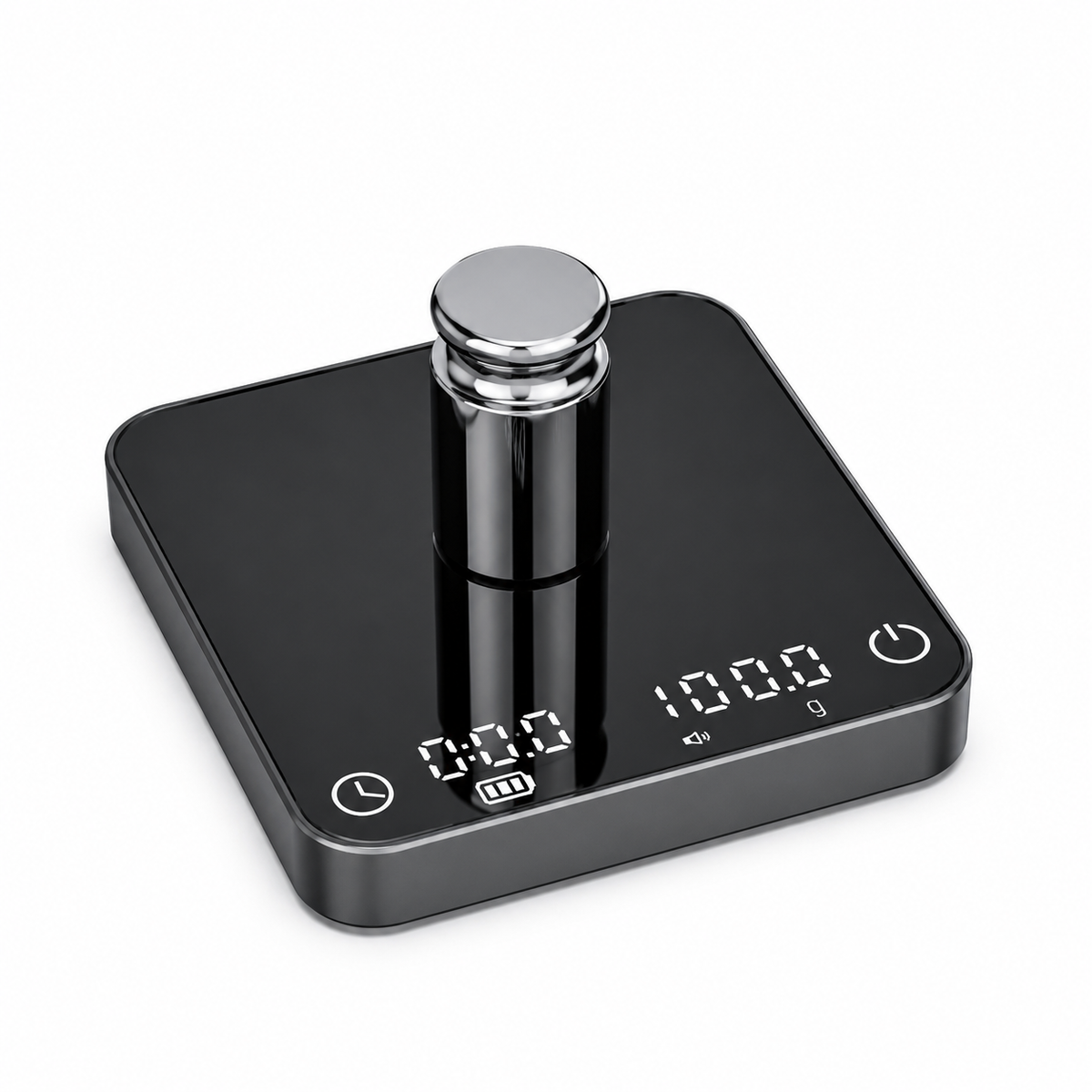 Mini Coffee Scale with Timer 2kg / 0.1g - in use