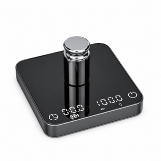 Coffee Scale with Timer 2kg 0.1g Aluminum Alloy USB-C Black: alloy digital weight demo