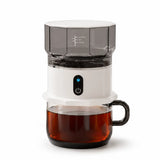 Cafetière portable automatique 160 ml – filtre inox SUS304 et tasse en verre