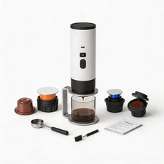 Cafetière espresso portable Yozcoffee pour capsules ou café moulu