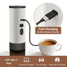 Yozcoffee portable capsule espresso maker with USB Type-C charging port for computer car and power bank charging