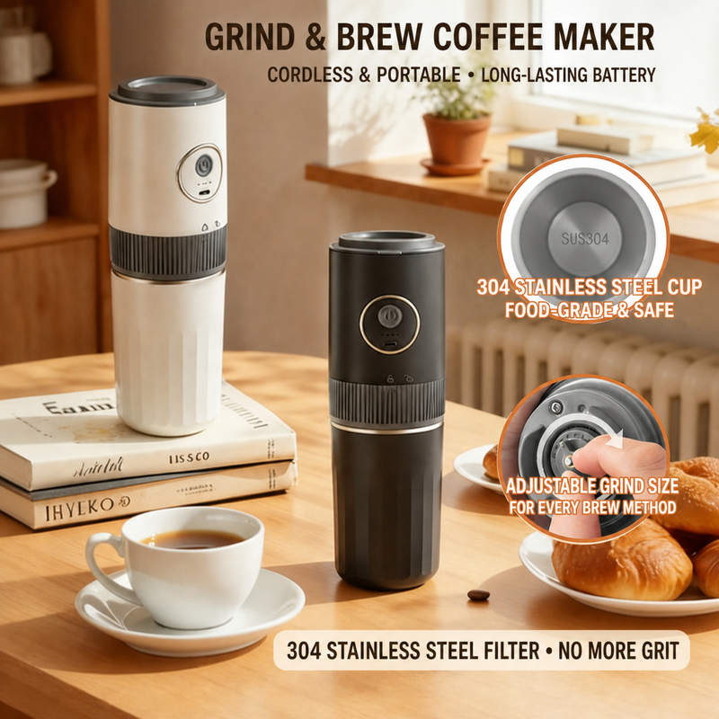 Yozcoffee Portable Electric Coffee Grinder & Brewer - image du produit