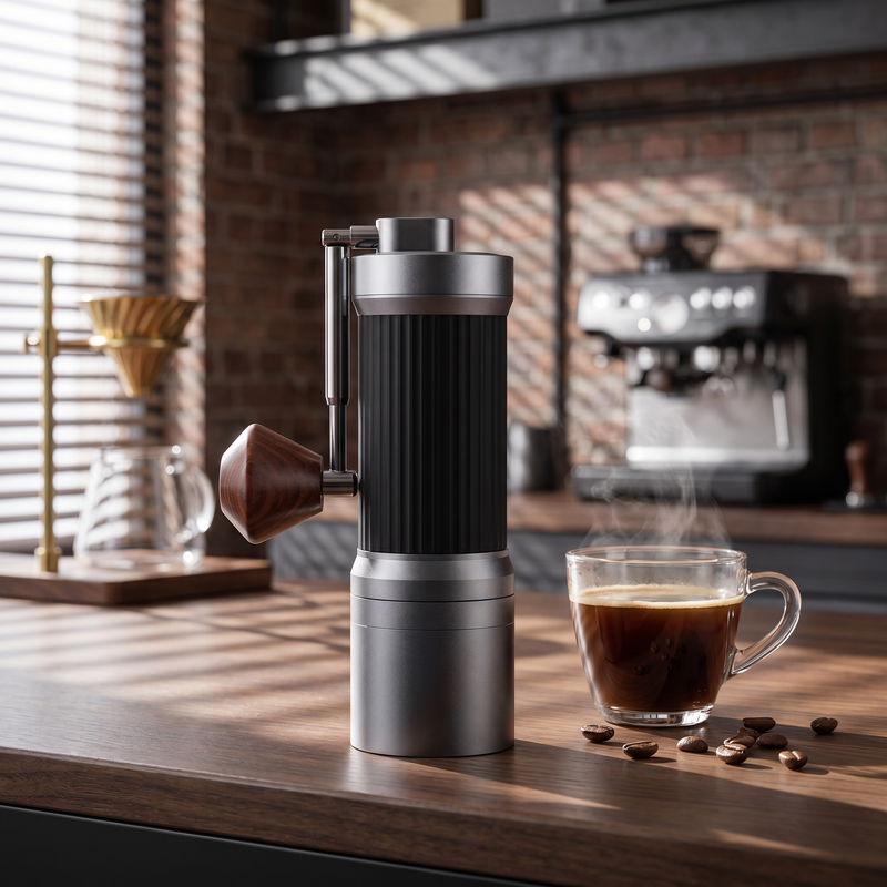 7-Star Manual Coffee Grinder 40 Settings - lifestyle view