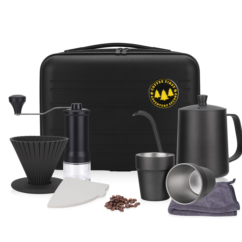 8-Piece Pour Over Coffee Set Burr Grinder - packaging