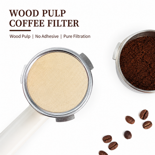 Alternate view of Moka Pot Coffee Filter Paper 53-58mm Wood Pulp 100-Pack: hero product shot