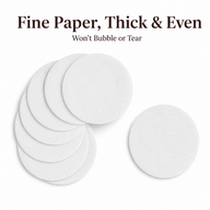 Moka Pot Coffee Filter Paper 53-58mm Wood Pulp 100-Pack — close-up of key components and finish
