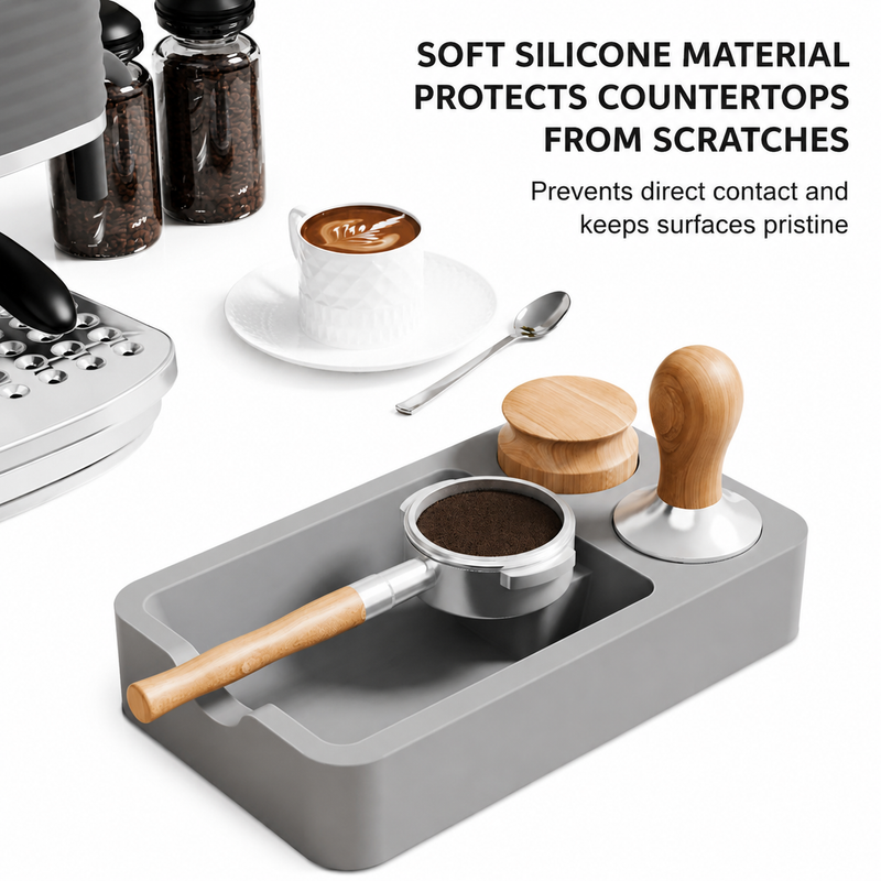 Espresso Tamping Mat with Tamper Stand - product photo 6