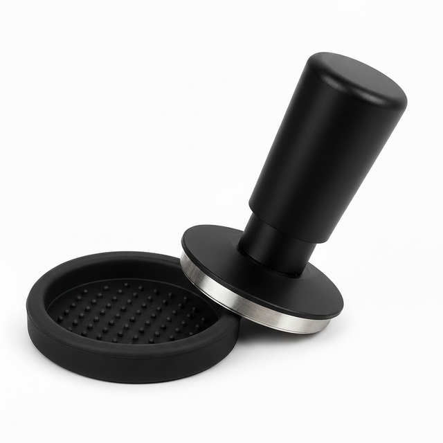 Spring-Loaded Espresso Tamper 49-58mm Stainless - base view