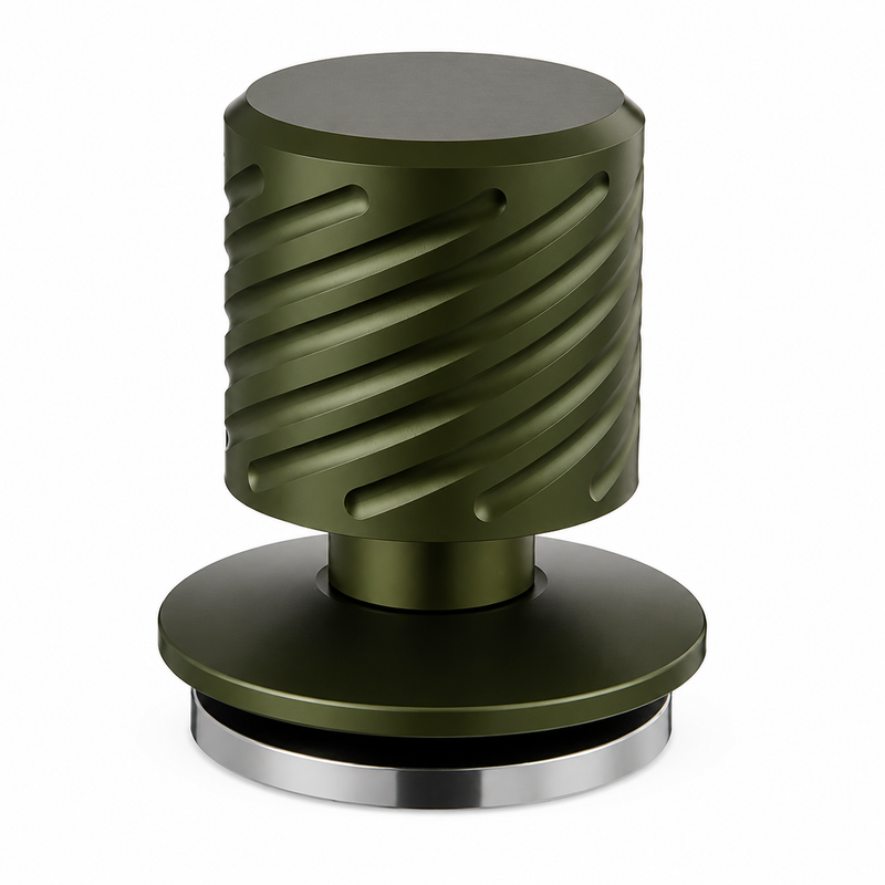 Spring-Loaded Tamper Black Green Stand 51mm - color options