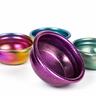 Yozcoffee Aurora Purple titanium coffee powder bowl with additional iridescent color options