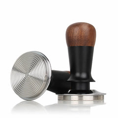 Tasseur à force constante pour espresso Yozcoffee 51/53/58 mm en noyer