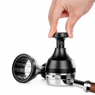 Distributeur WDT pour espresso Yozcoffee 51/53/58 mm à aiguilles en acier inoxydable, noir — photo du produit